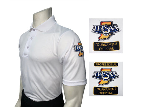 USA400IN-PRO - Smitty -4059- "Made in USA" - IHSAA Men's Short Sleeve WHITE Volleyball and Swimming Shirt