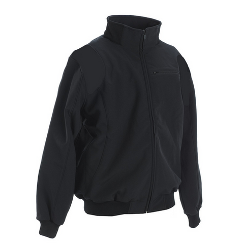 BBS330-SOLID BLACK WITH POCKETS Smitty Major League Style All Weather Fleece Jacket