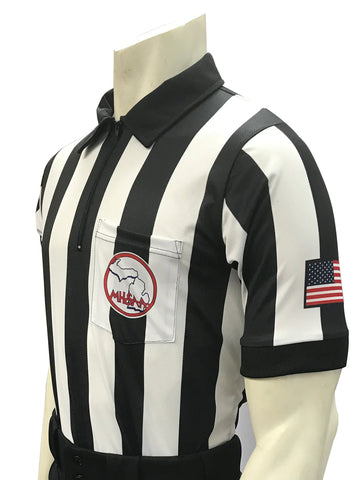 USA117MI-607-10327 - Smitty "Made in USA" - "BODY FLEX" Football Men's Short Sleeve Shirt