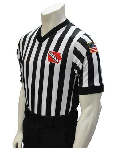 USA201IA-607 -20205- Short Sleeve BODY-FLEX Basketball/Wrestling V-Neck Shirt