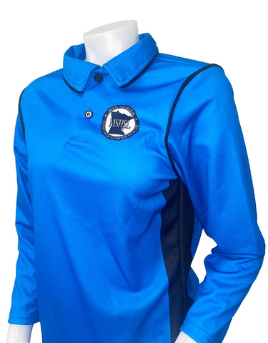 USA418MN-BB-4105- Smitty "Made in USA" - NEW Volleyball Women's BRIGHT BLUE Long Sleeve Shirt