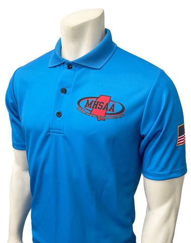 USA480MS-BB-4136 - Smitty "Made in USA" - Mississippi Volleyball "BRIGHT BLUE" Short Sleeve Shirt