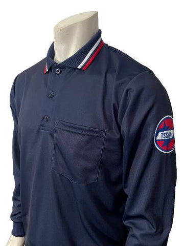 USA301TN - 30137- Smitty "Made in USA" TSSAA Baseball Long Sleeve Navy Umpire Shirt