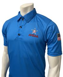 USA451AL-BB - 4091 - Track Men's Short Sleeve Shirt - BRIGHT BLUE