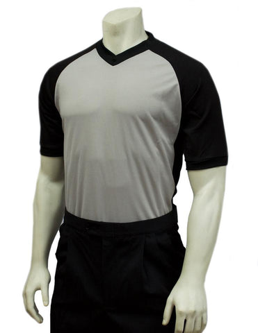 USA207 - Smitty "Made in USA" CLOSEOUT Grey Performance Sleeve w/ Black Raglan Sleeve and Black Side Panel