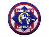 BBS300-BABE RUTH SOFTBALL PATCH ON VARIOUS COLORED SHIRTS