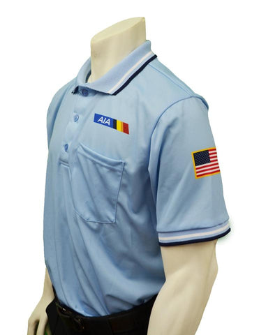 USA300AZ-30013-Baseball Men's Short Sleeve Shirt Powder Blue