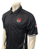 USA310OK-BK -30079-  Smitty "Made in USA" - "OSSAA" Short Sleeve Black Softball Umpire Shirt