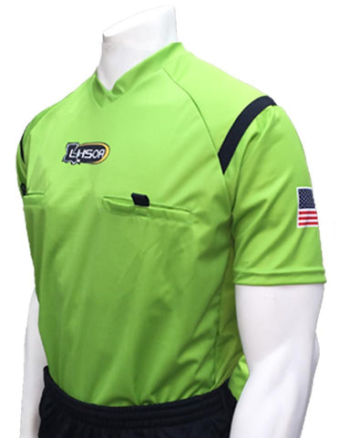 USA900LA-GR-9017- Dye Sub Louisiana Green Soccer Short Sleeve Shirt