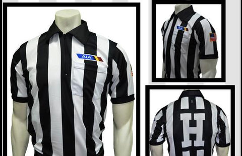 USA140AZ -10040- Football Men's Short Sleeve Shirt - Position Letter 'L' & Flag